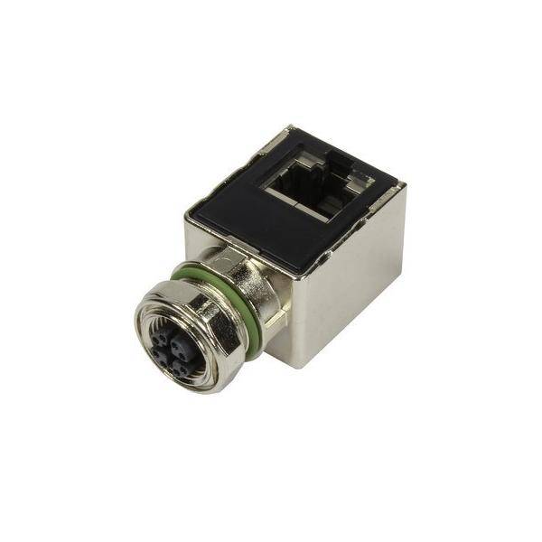 Harting RJ45-Adapter M12 gewinkelt 21033814800