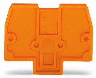 WAGO Abschlußplatte orange 02pol 2,5² "870" TS15 - 1 Stück