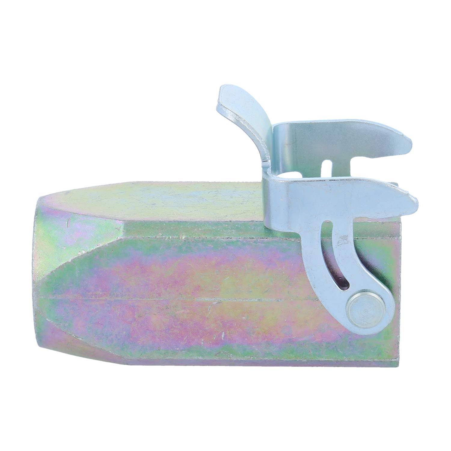 Federstiftklopfwerkzeug mit angebrachter Klemme an sechskantiger Ausführung, das zur effizienten Sicherung von Federstiften verwendet wird.