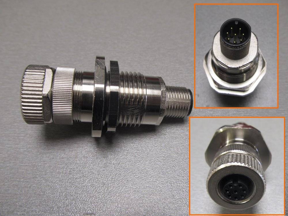 Binder M12-A Adapter, Polzahl: 8, nicht geschirmt, steckbar, IP67, M12x1 - 1 Stück