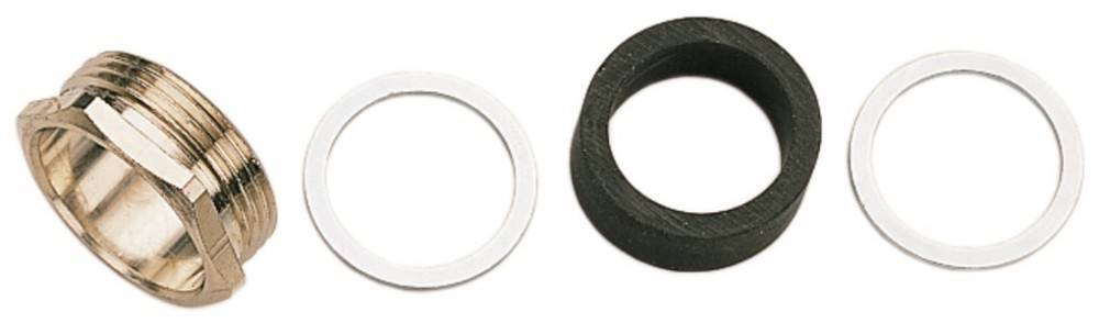 Ein weißer Dichtring und ein schwarzer Dichtring nebeneinander, die ihre unterschiedlichen Materialien und Farben hervorheben.