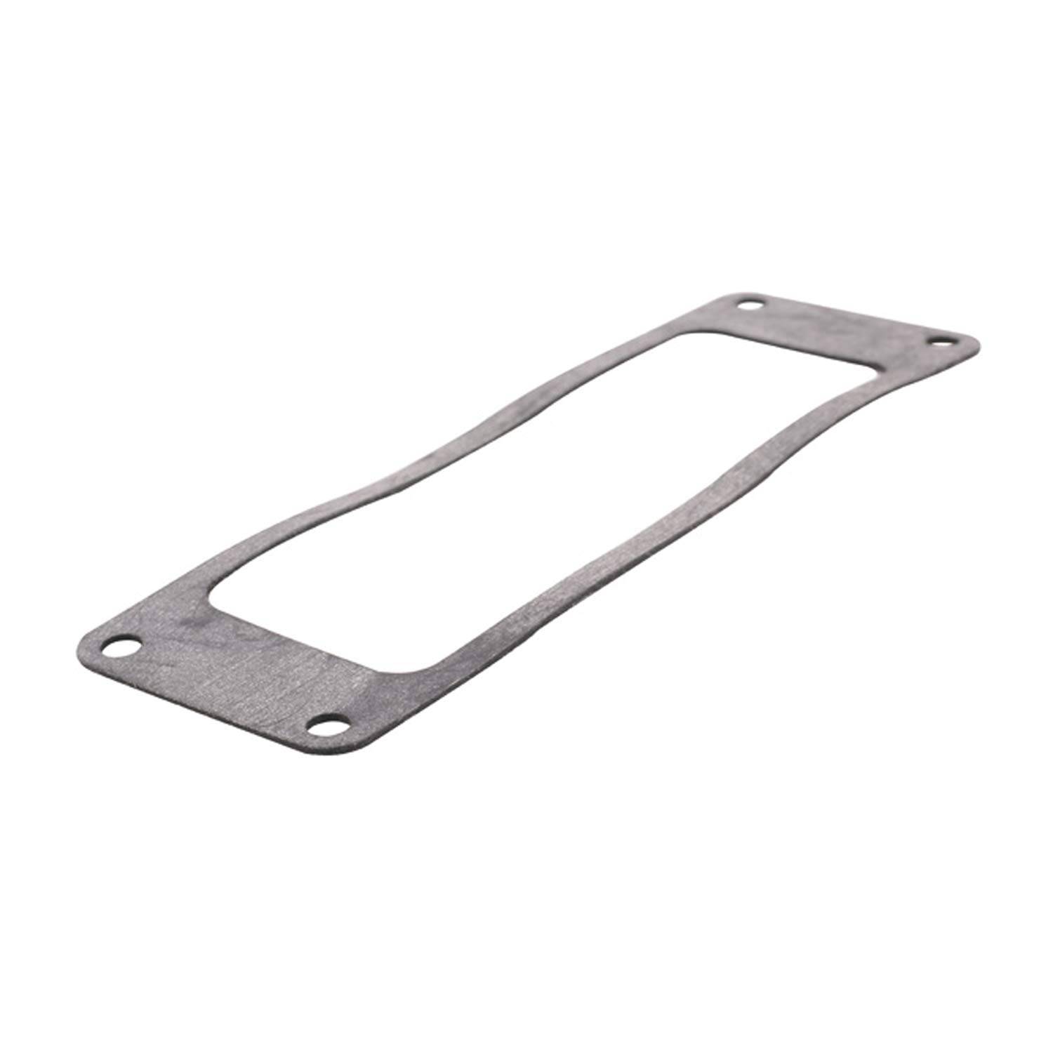 Ein rechteckiger Dichtring mit vier Schraubenlöchern, entwickelt zum Abdichten oder Verbinden von ebenen Flächen in Maschinen oder Motoren.