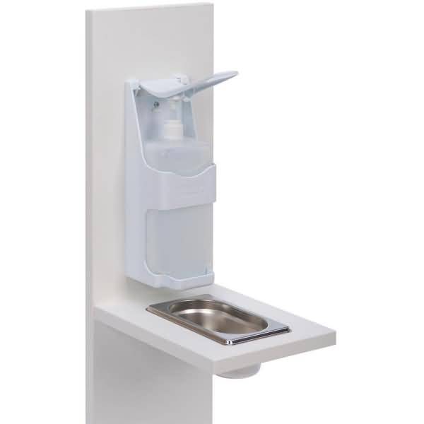 Desinfektionsspender Wood Premium beschichtetes Holz weiß