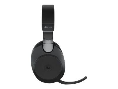 Jabra Evolve2 85 MS Over Ear Headset Bluetooth®, kabelgebunden Stereo Schwarz Mikrofon-Rauschunterdrückung Lautstärkeregelung