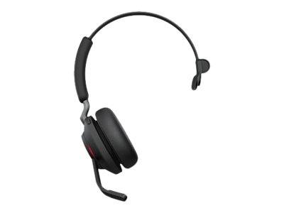 Jabra Evolve2 65 monaural On Ear Headset Bluetooth® Mono Schwarz Lautstärkeregelung, Batterieladeanzeige, Mikrofon-Stummschaltung