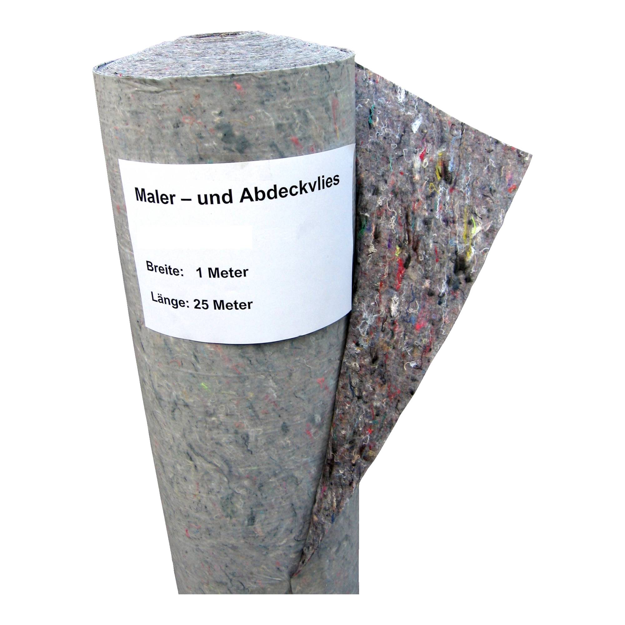 Abdeck- / Malervlies-230 grau-bunt / Rolle a 1,00 m x 25 lfm
