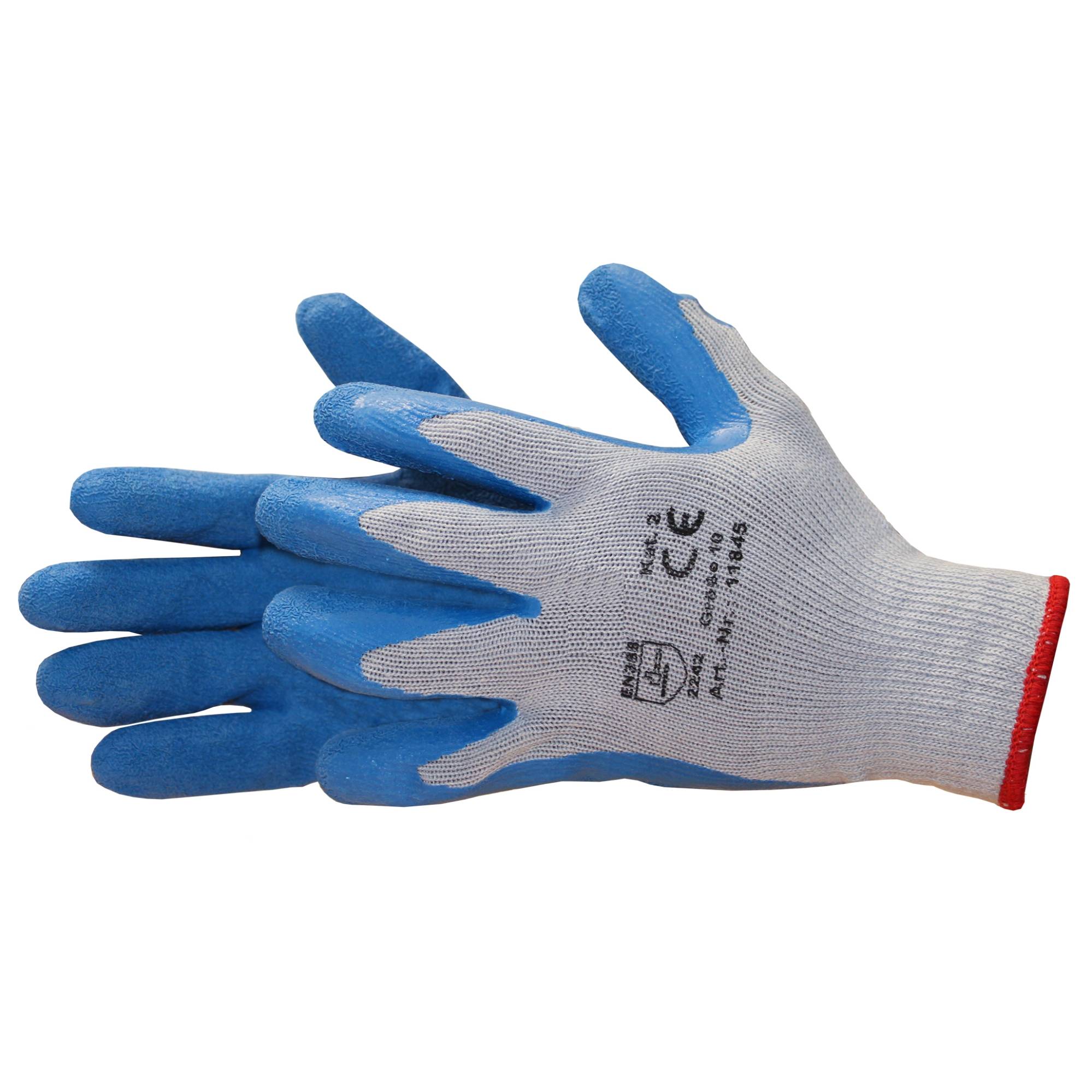 Strickhandschuhe Gr. 10, 'Latex' Blue-Super', EN388 Kat.2 / Paar