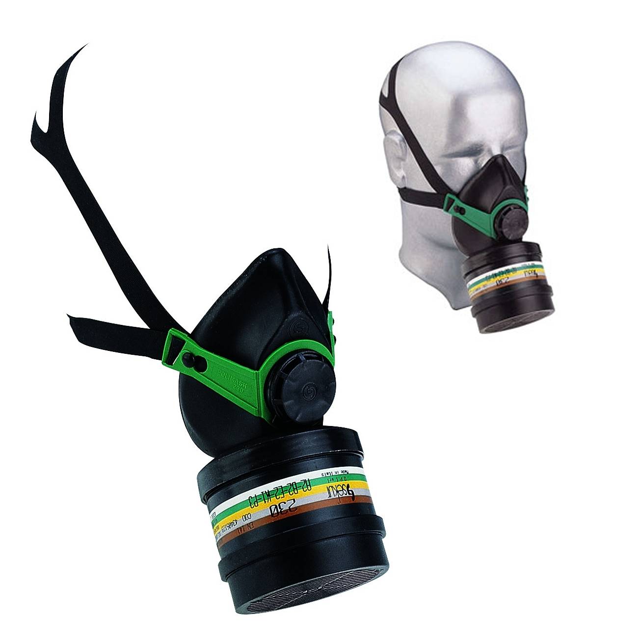 Filter-Halbmaske 'Polimask 230' (ohne Filter)