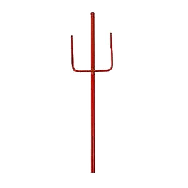 Absperrleinen-Halter Ø 14 x 1200 mm, geriffelt, Neptunhaken / Stück