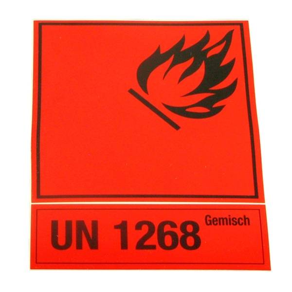 Aufkleber für Benzinkanister: 'Gemisch'