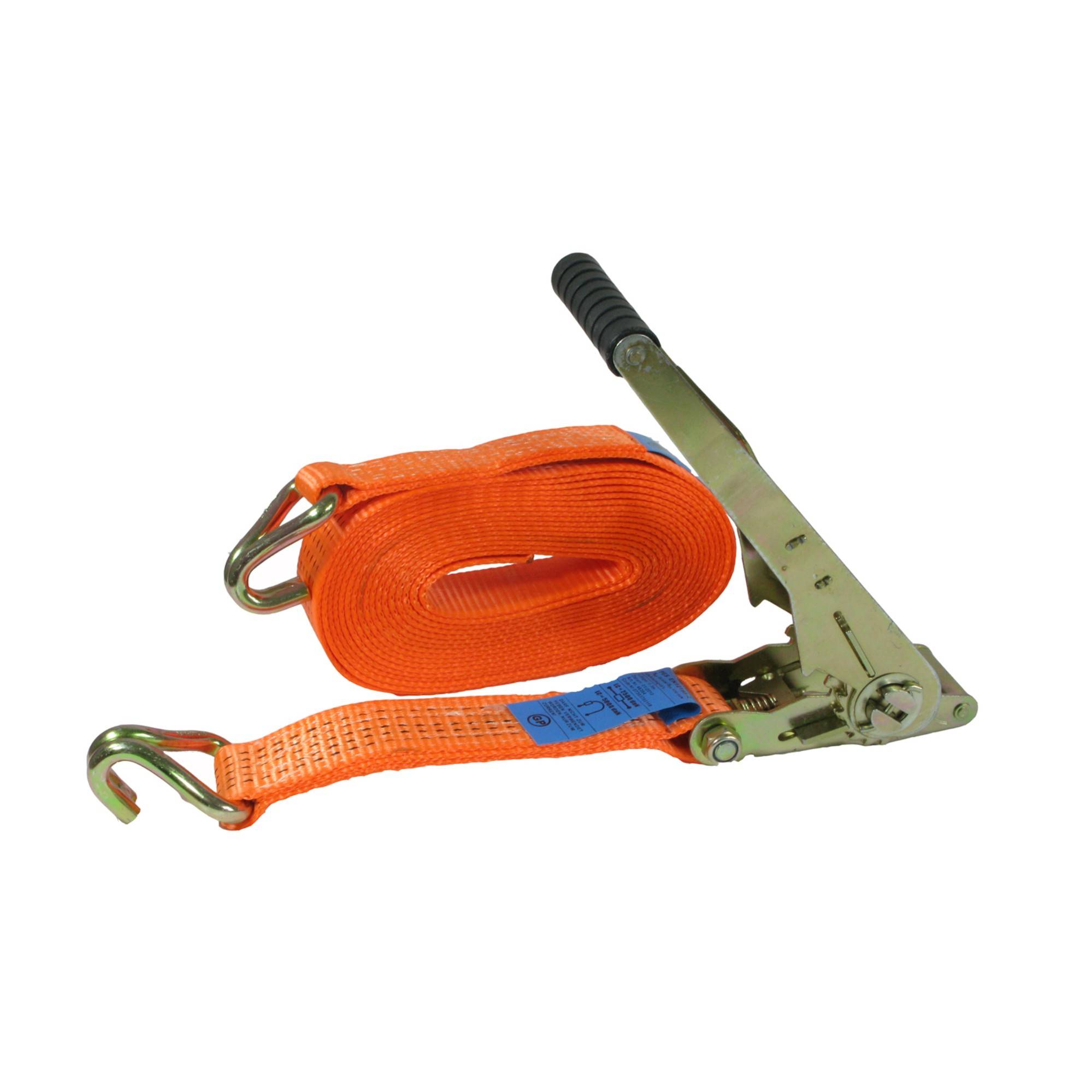 Zurrgurt 2-teilig, 8,0 m, 2500 daN, Spitzhaken, Langhebelratsche