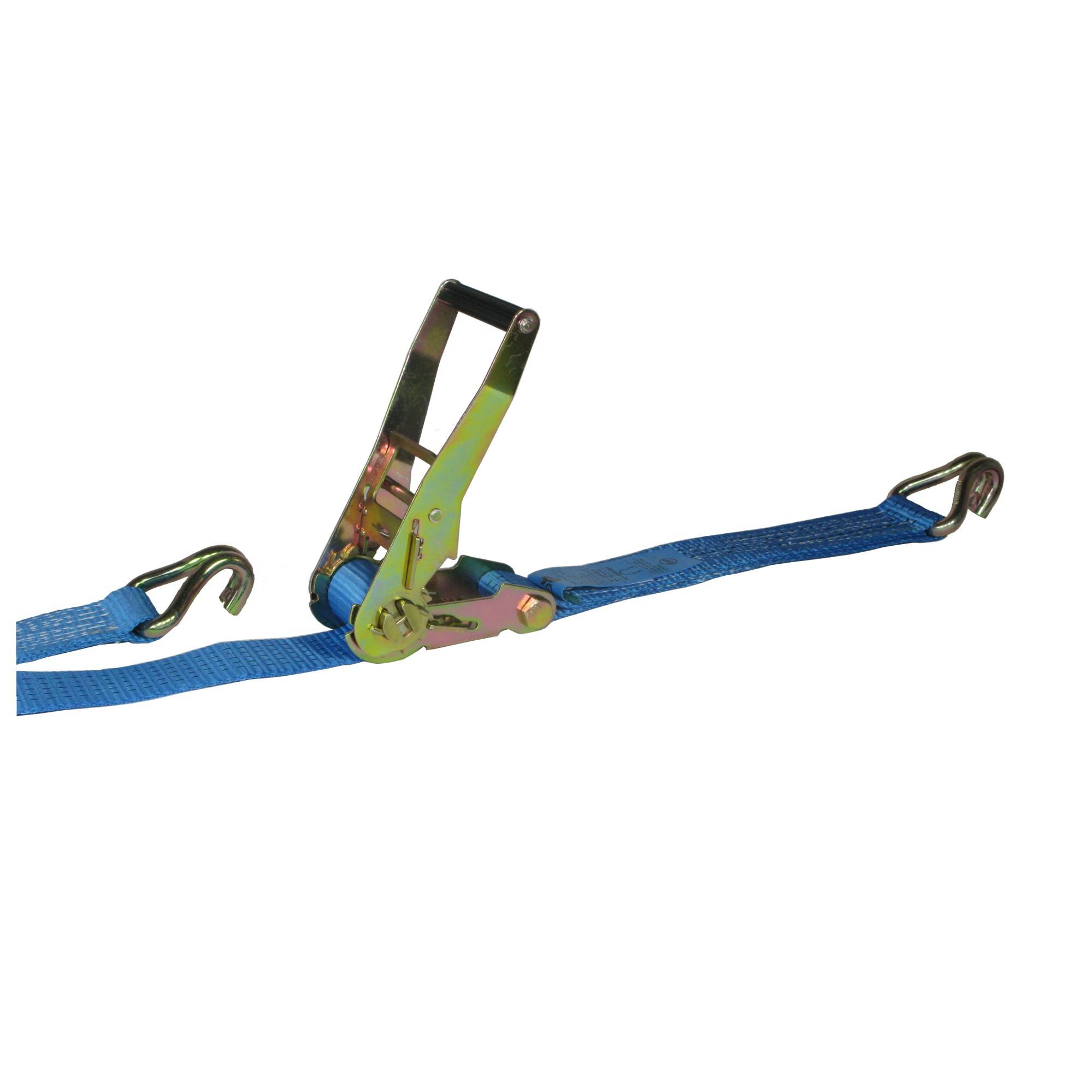 Zurrgurt 2-teilig, 10,0 m, 2500 daN, Spitzhaken, Langhebelratsche