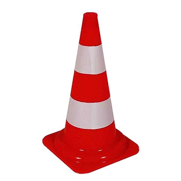 Leitkegel 500 mm rot-weiss
