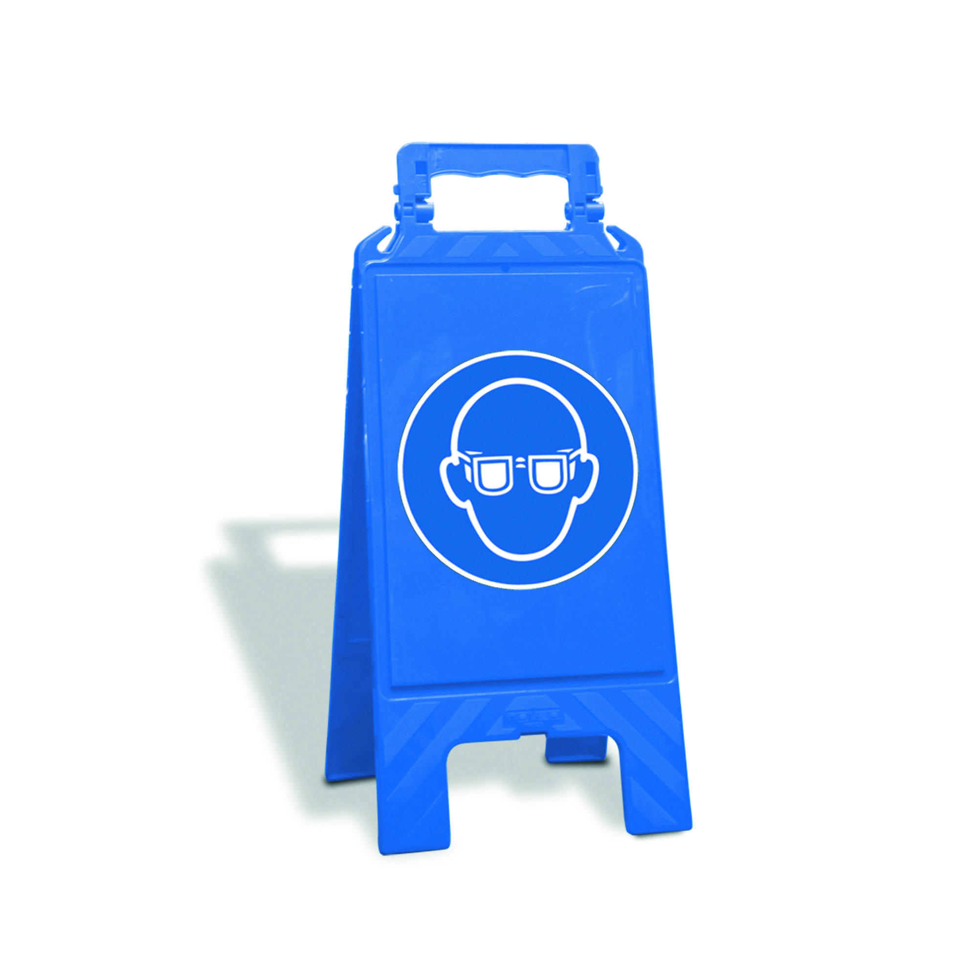 Warnaufsteller Gebot-Blau ''AUGENSCHUTZ'' 600 x 275 x 270 mm