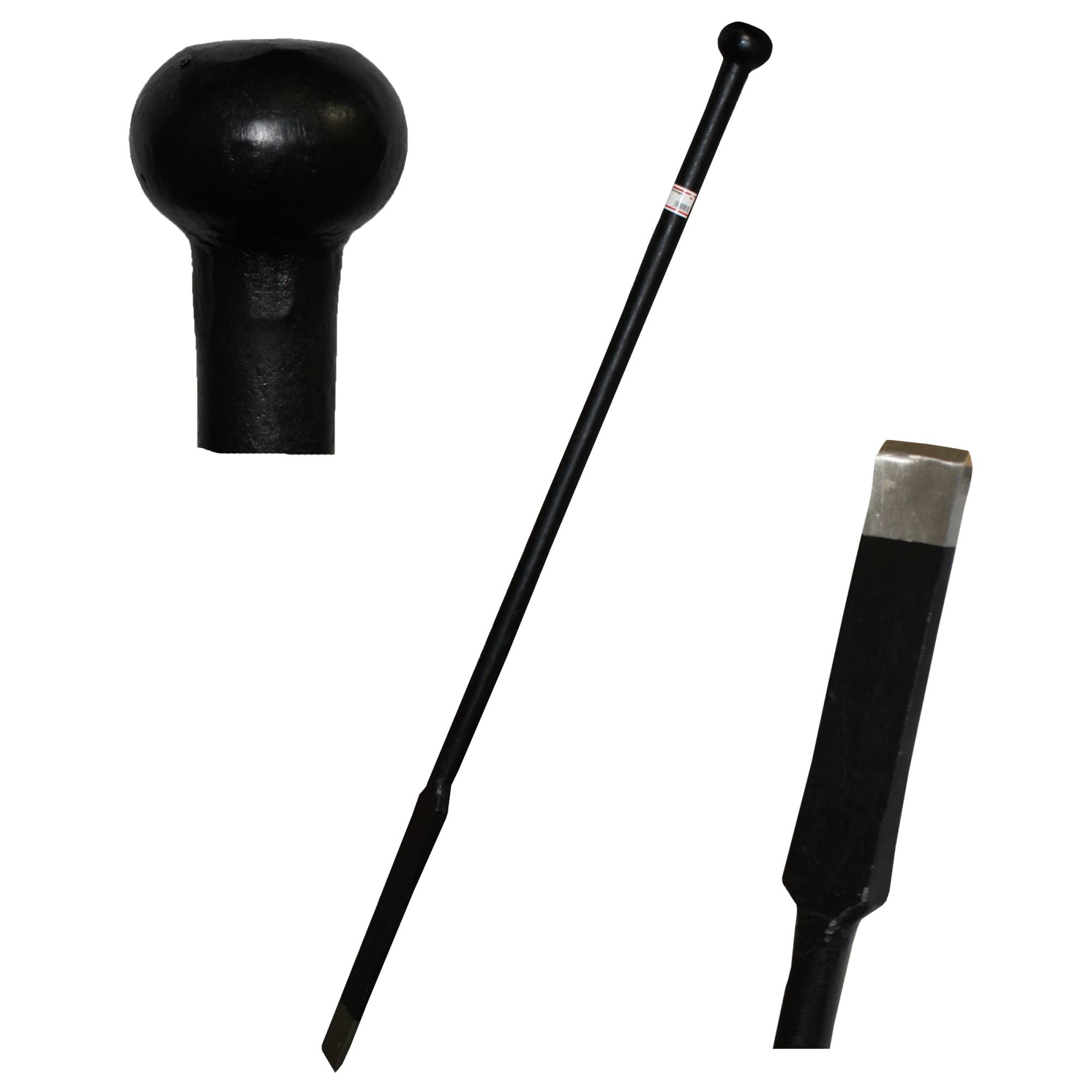 Pflasterbrechstange 1250 mm, mit Kugelkopf und Schneide