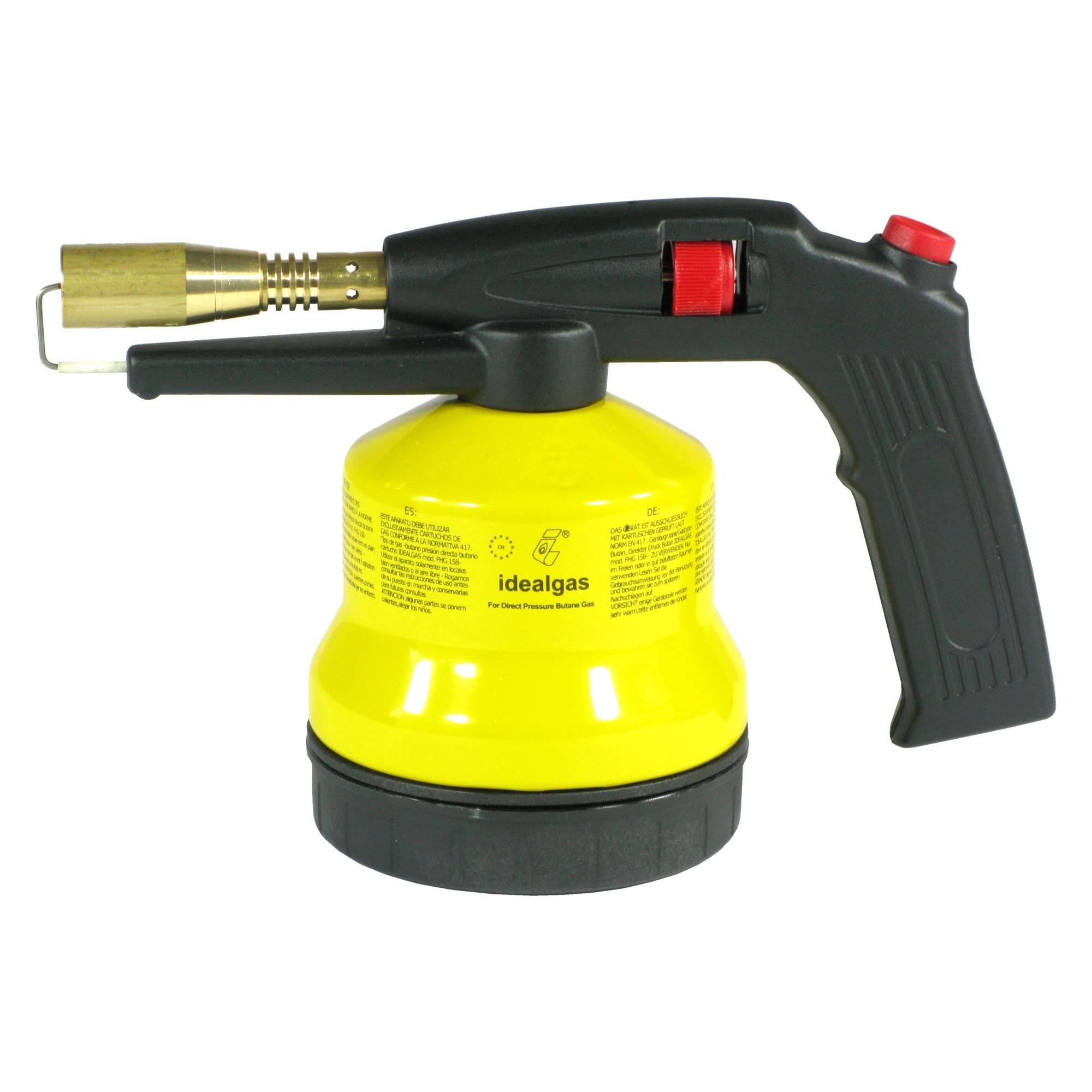 Gaslötlampe mit Piezo-Zündung