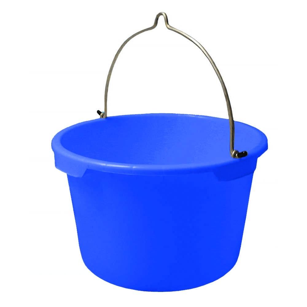 Bau-Eimer 20,0 l, Ø 37,5 cm, 'Profi', blau, Skalierung, schwer