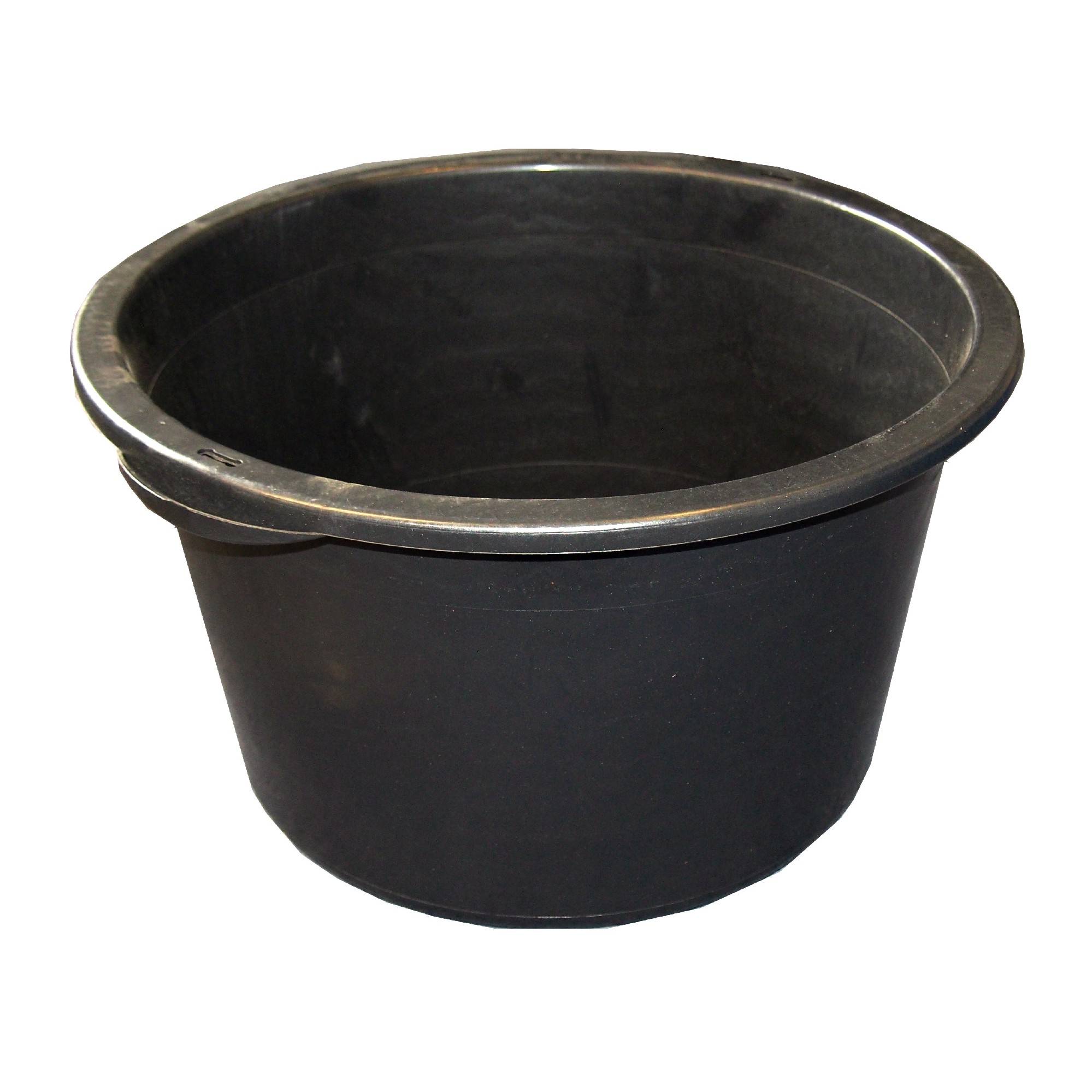 Bau-Kübel 40,0 l, Ø 50,5 cm, 'Profi', schwarz, Skalierung