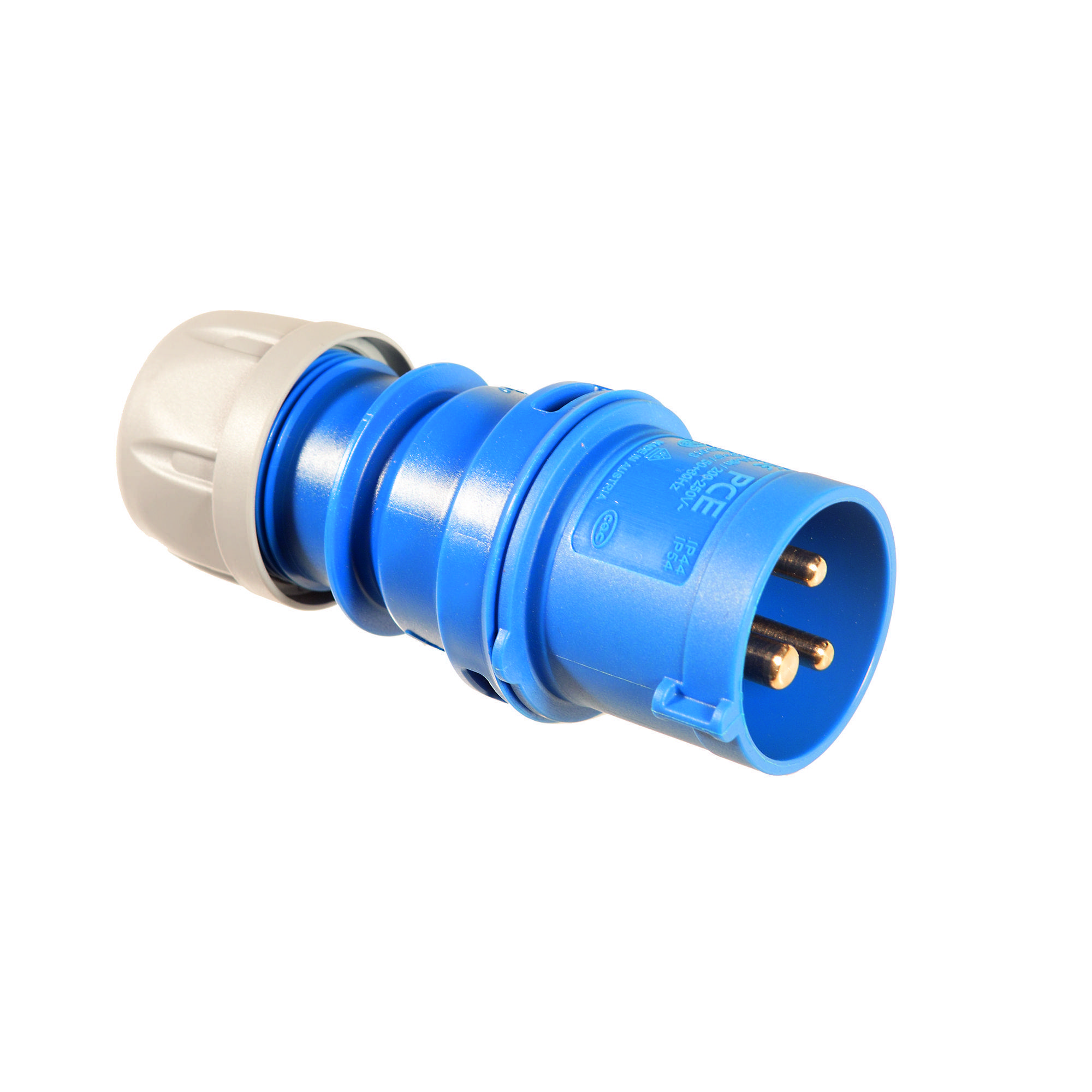 CEE-Stecker 3-polig, 230V /16A, IP44, schraubbar