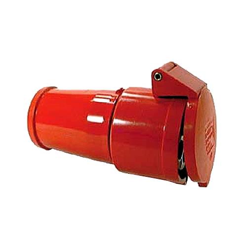 CEE-Kupplung 5-polig, 400V /32A, IP44, 6h, schraubbar, Klappdeckel