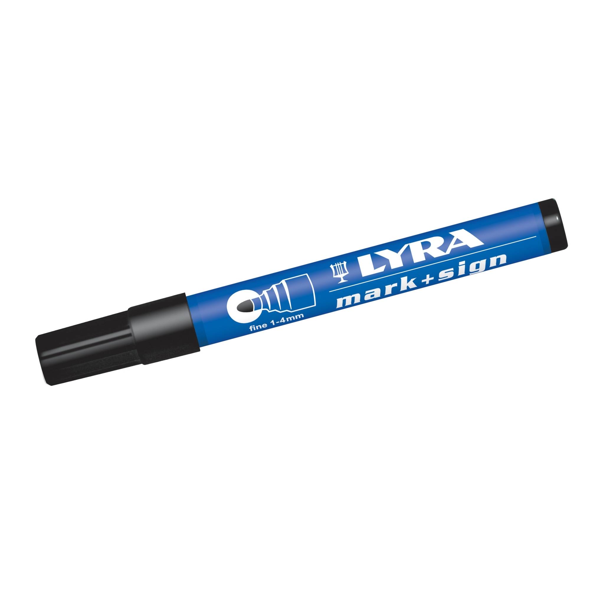 Permanent-Marker schwarz 1-4 mm