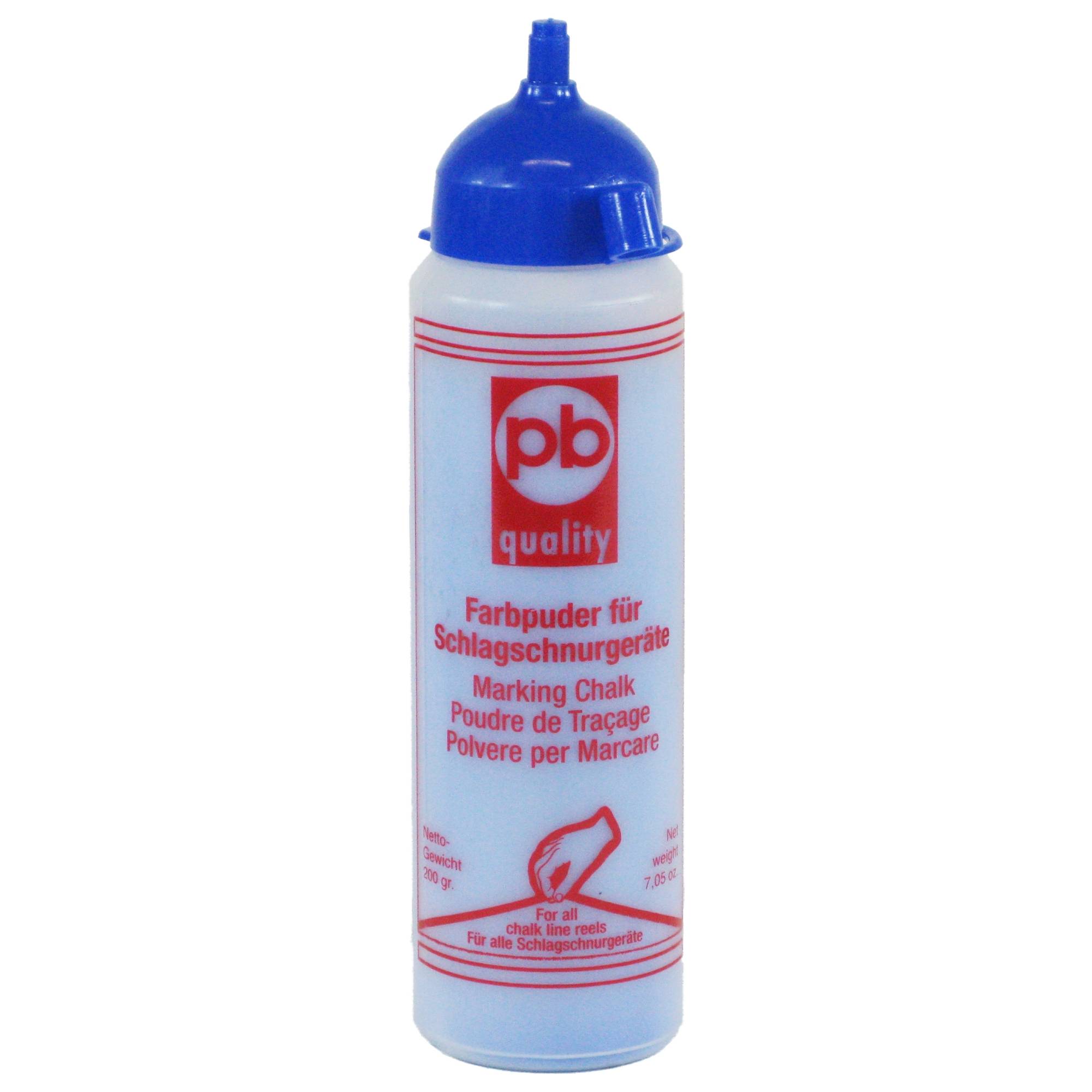 Farbpuder blau, 100 g Kunstoff-Flasche