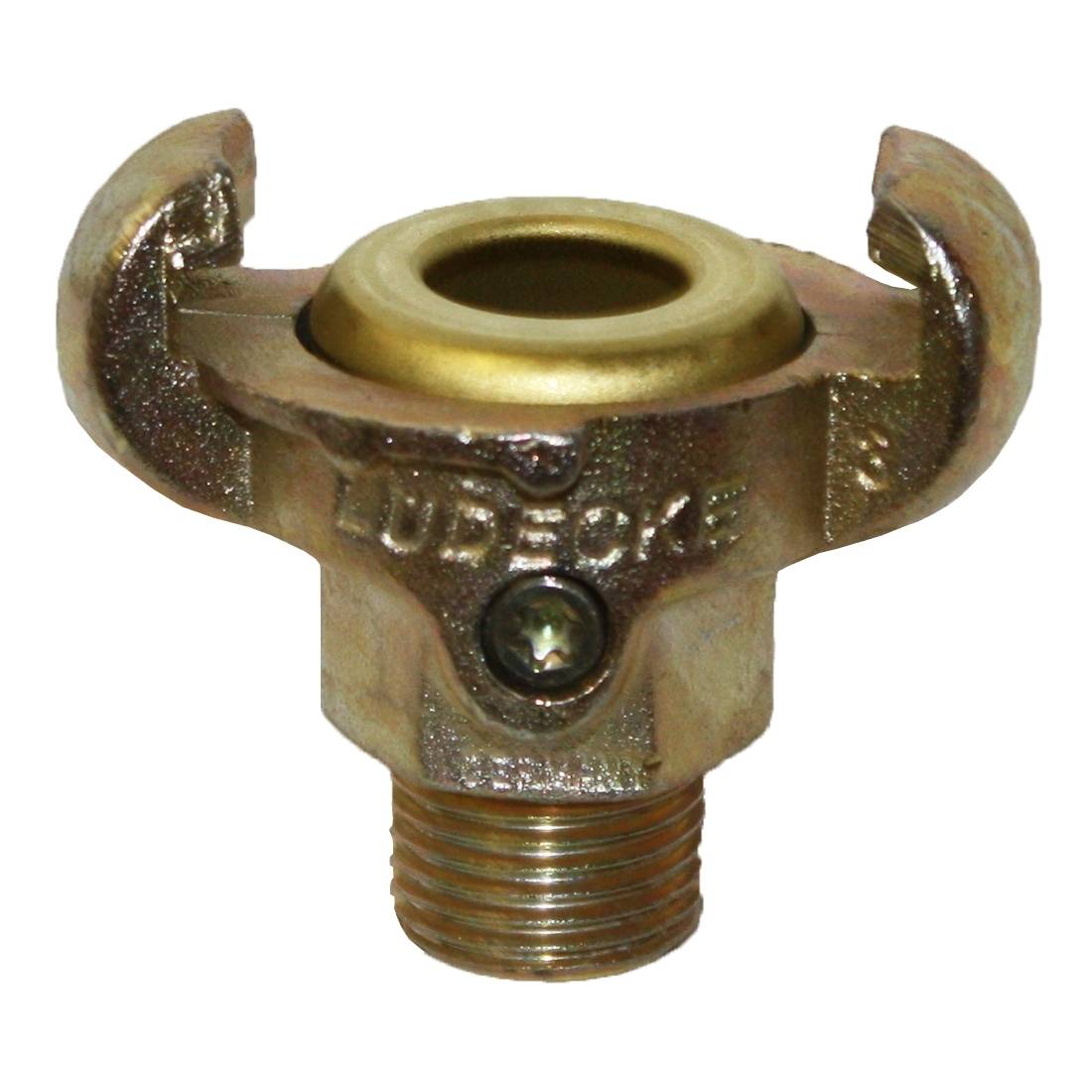 Druckluft-Schlauchkupplung 1/2', Außen, Messingdichtung