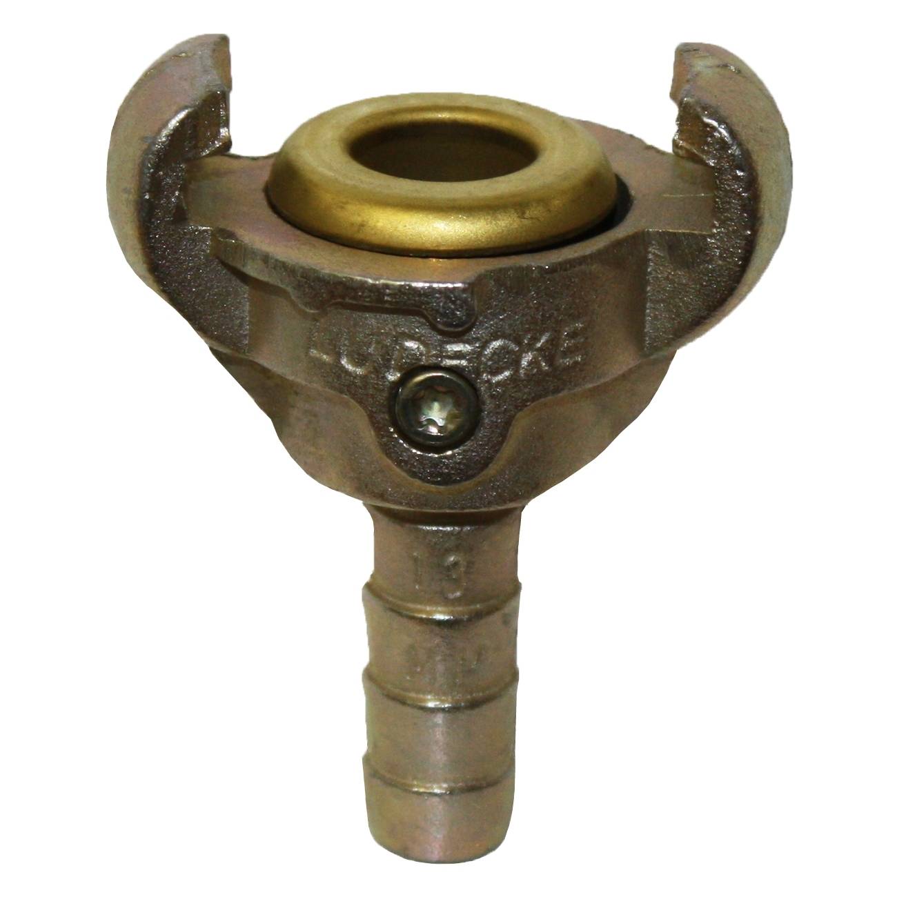 Druckluft-Schlauchkupplung 1/2', Tülle, Messingdichtung