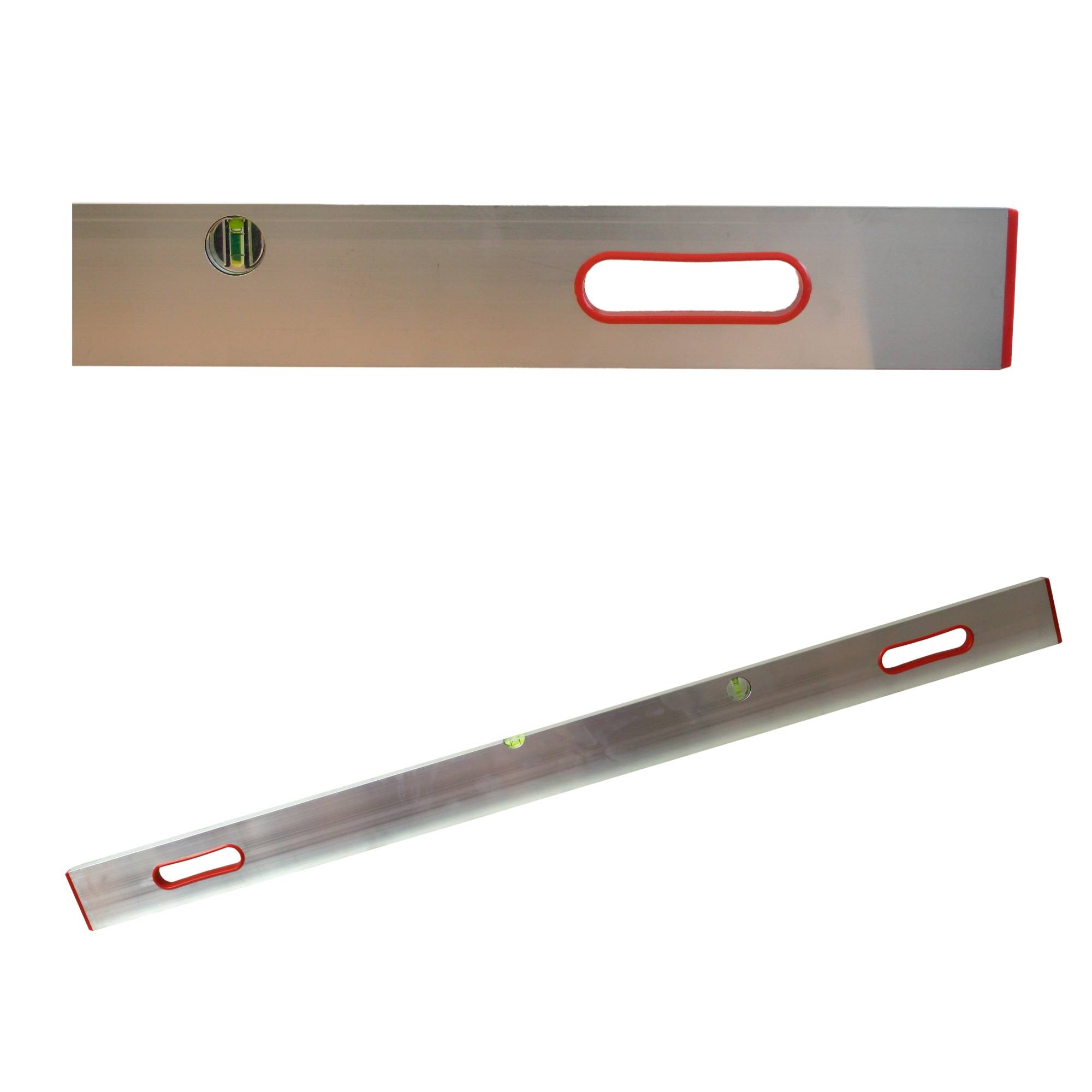 Richt- / Messlatte 150 cm, Aluprofil mit 2 Libellen + 2 Handgriffen