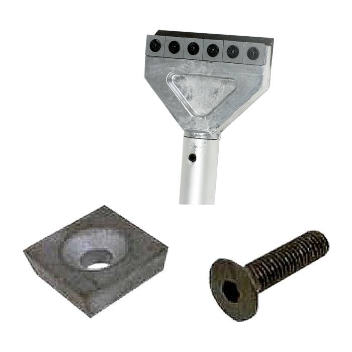 Unischaber-Wendeplatte 17 x 17 x 6 mm, für Uni-Schaber