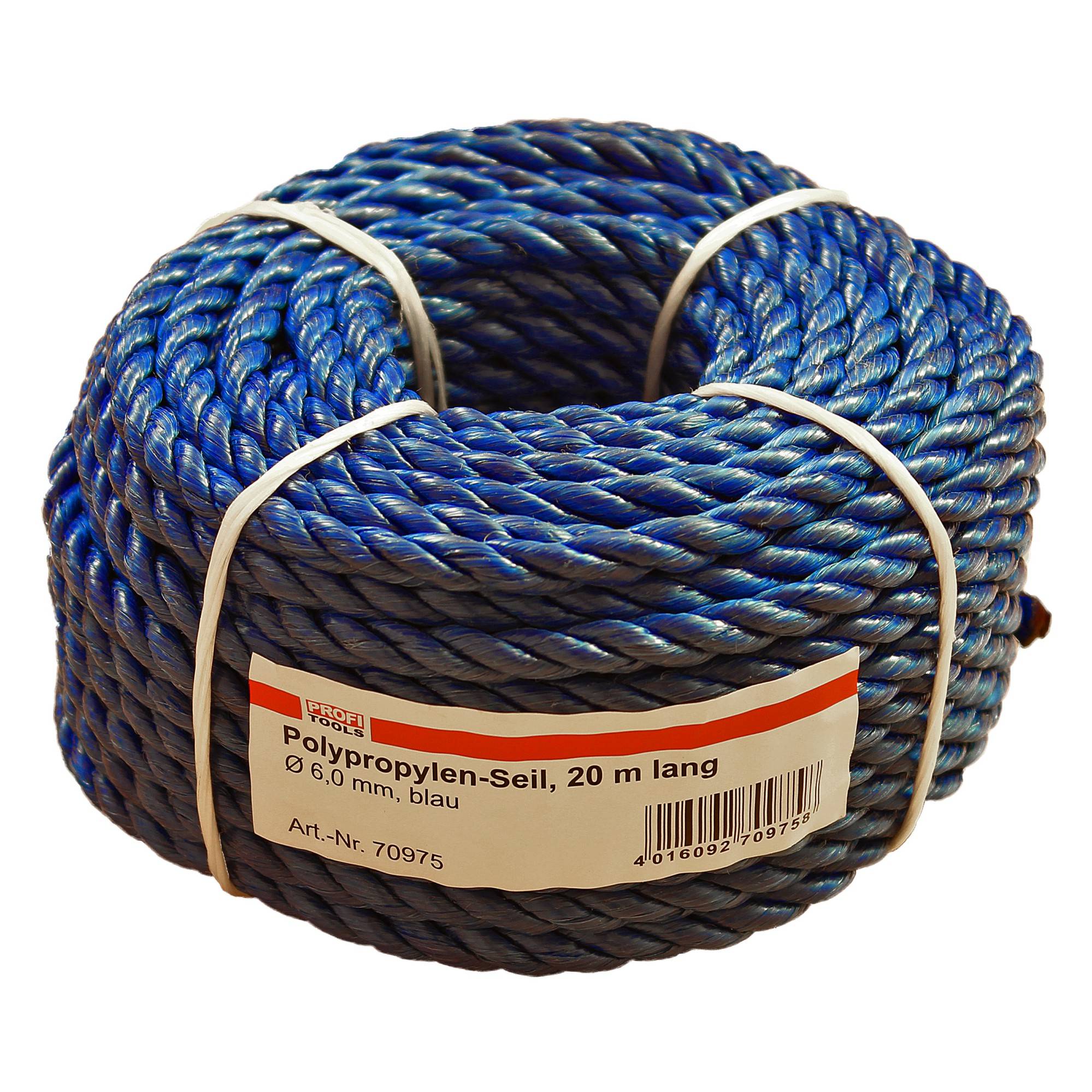 Universalseil Ø 6 mm, blau / 20 m Rolle