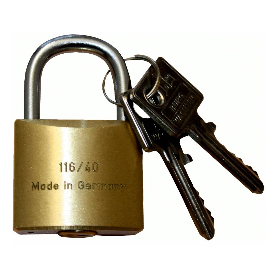 Zylinder-Vorhängeschloss 40 mm, 'Burg-Wächter', verschiedenschließend