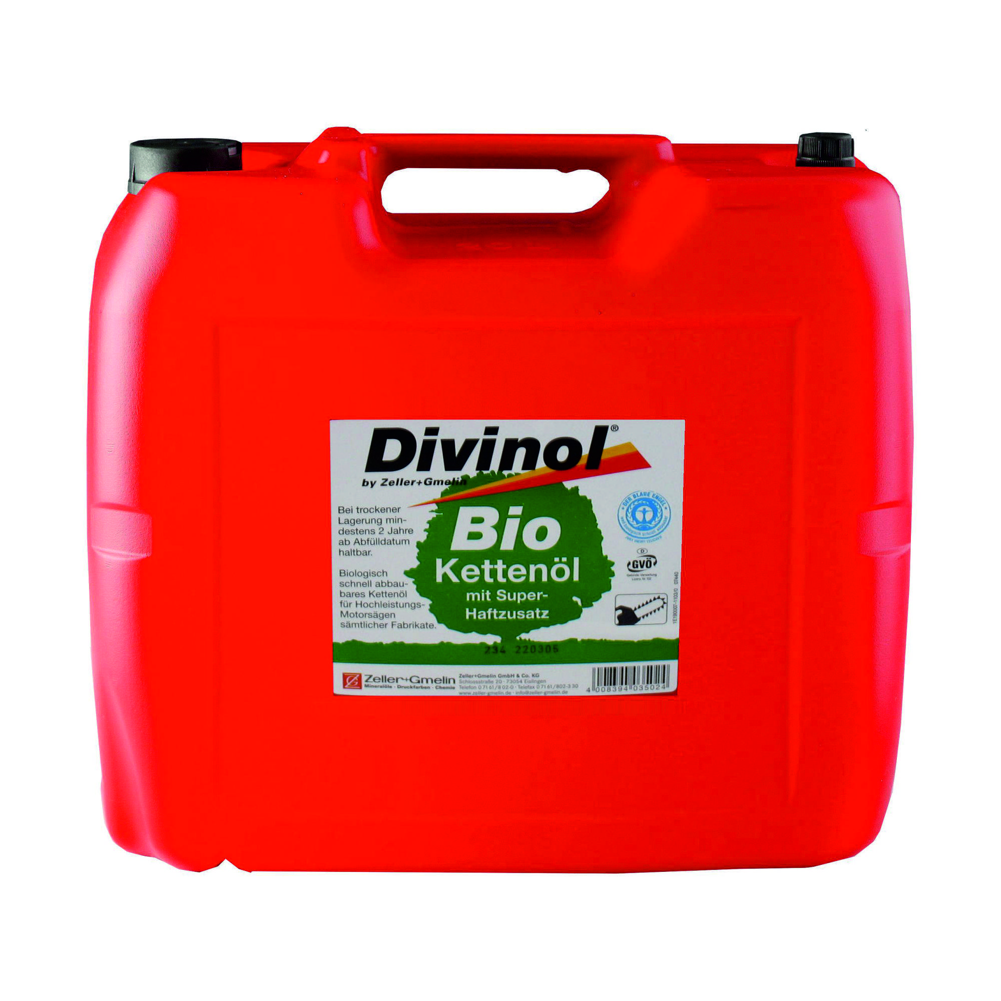 Bio-Sägekettenöl R 'Divinol' / 5,0 l Kanister