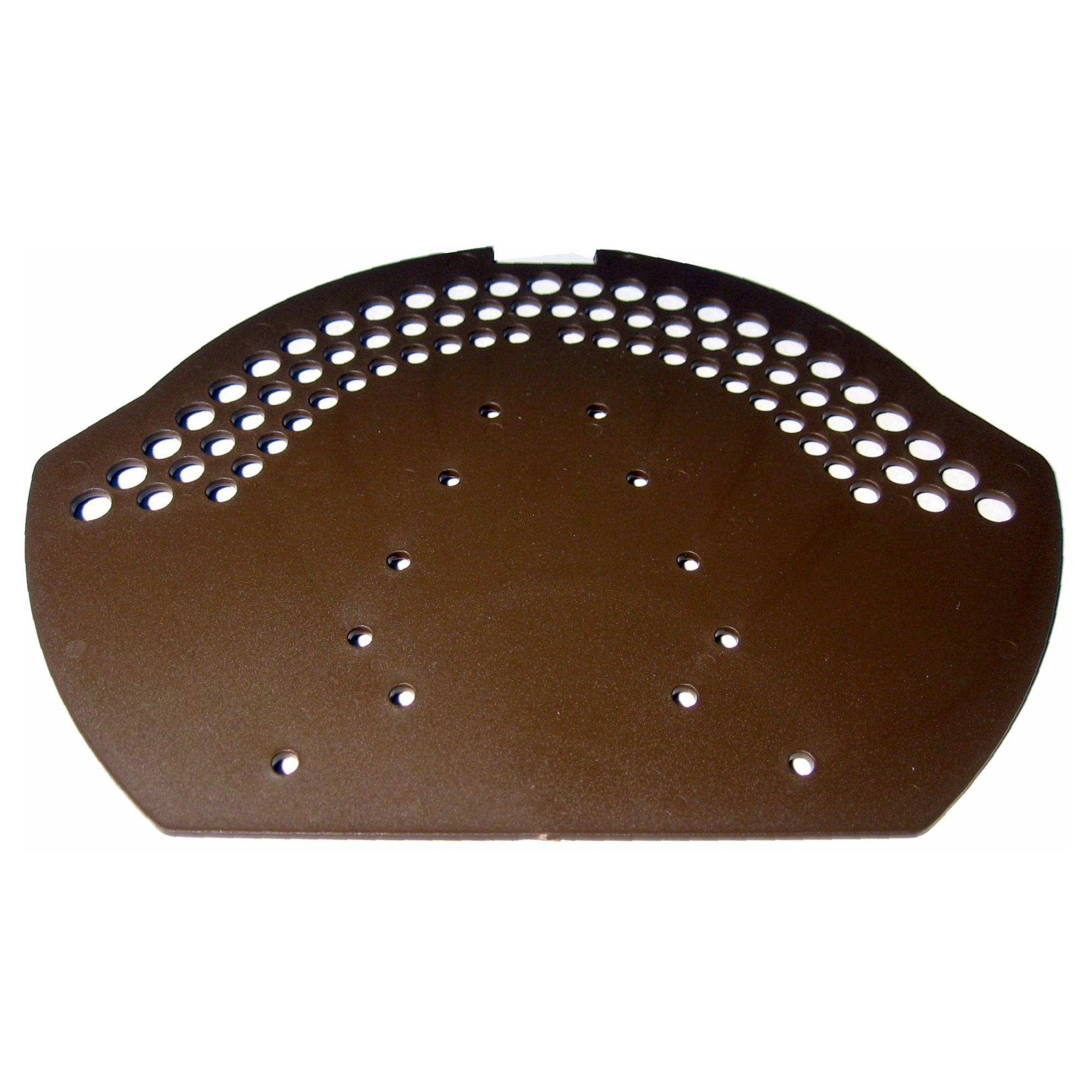 First-Endscheibe PVC braun / Pck a 2 Stück