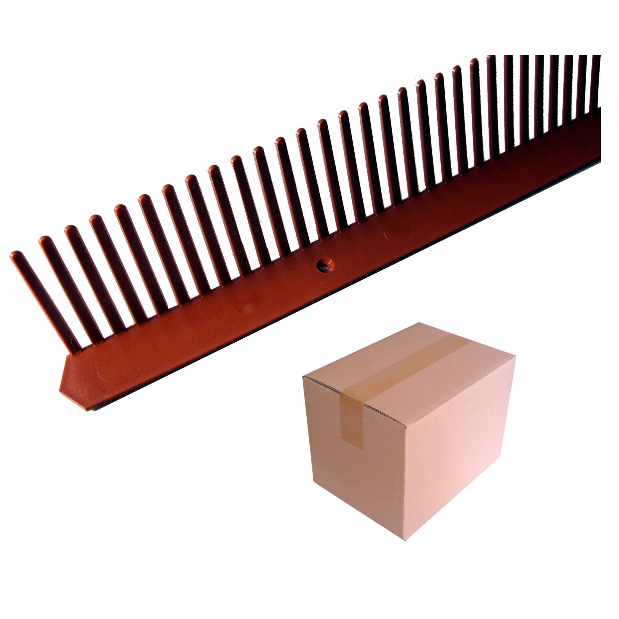 Traufkamm 60 mm x 1,0 m, ziegelrot / Pck a 30 Stück