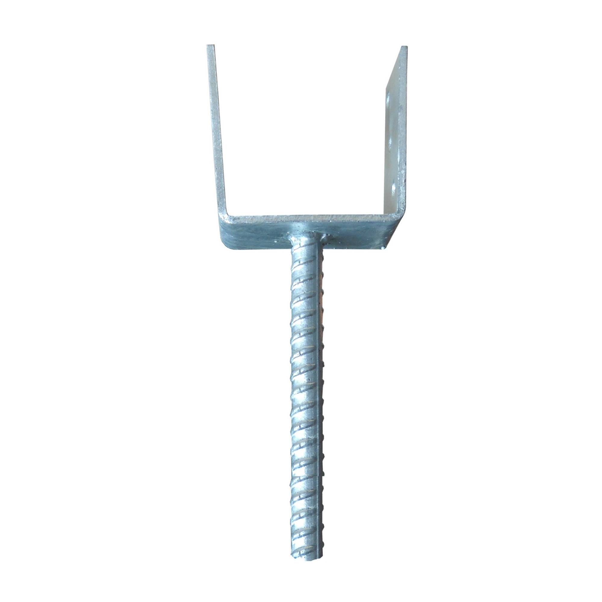 Stützenfuss vz U-Form 71 mm, Montage in Beton