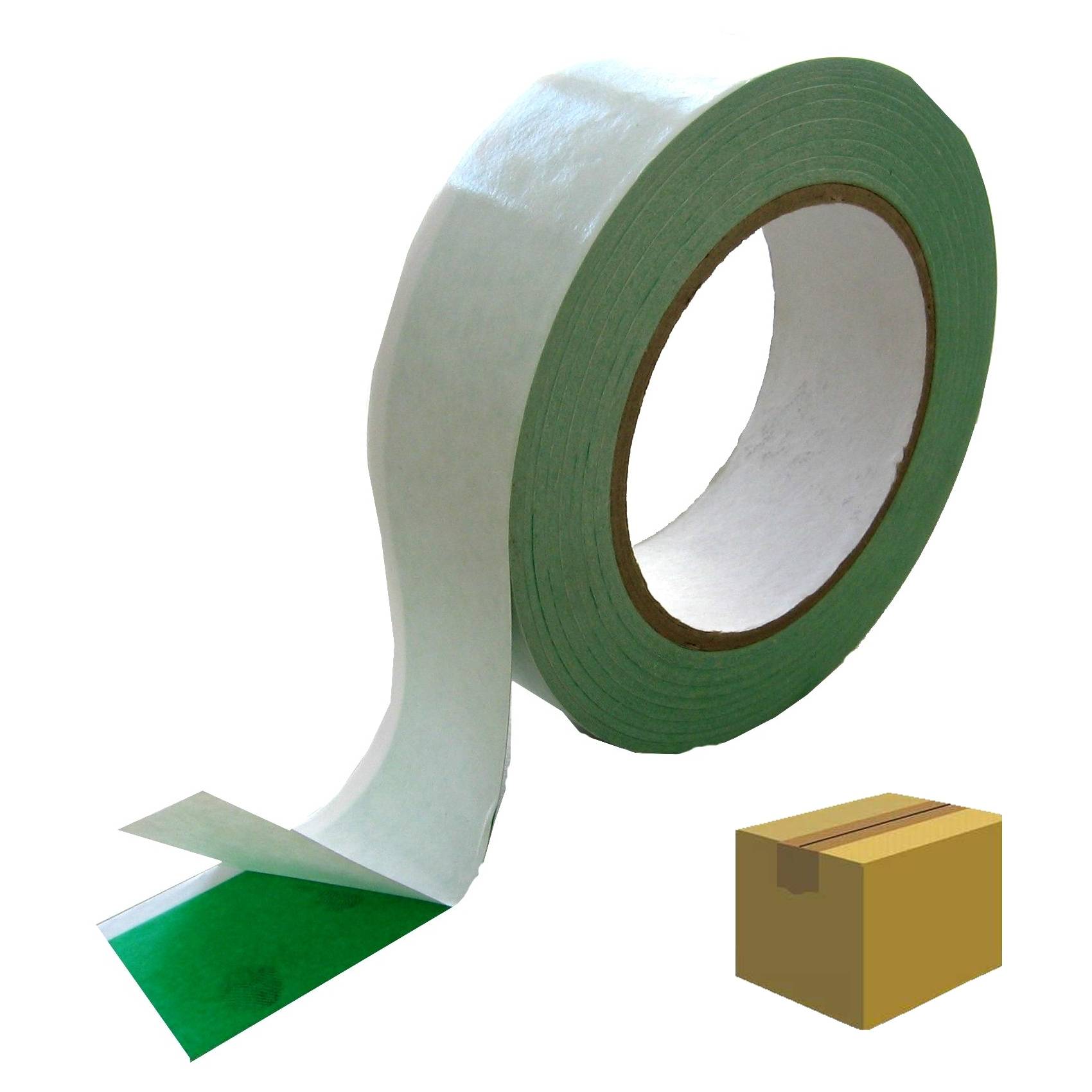 Double-Tape T022, grün-weiss 25 mm x 25 m / Krt a 54 Rollen