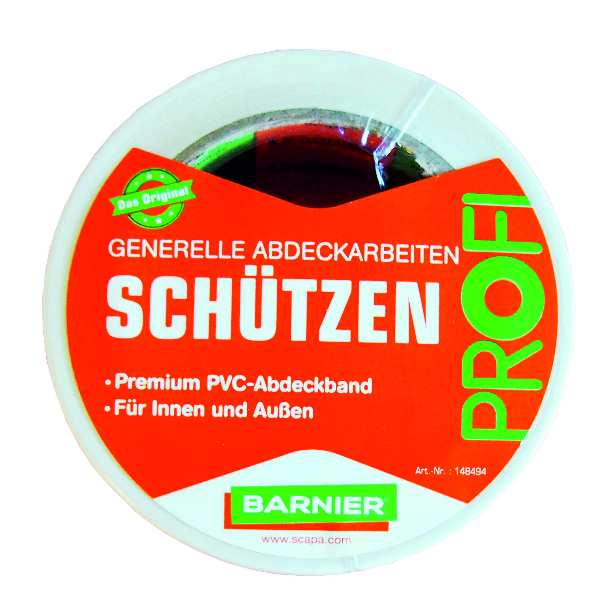Barnier® 6096 PVC-Band 50 mm x 33 m weiss / Rolle