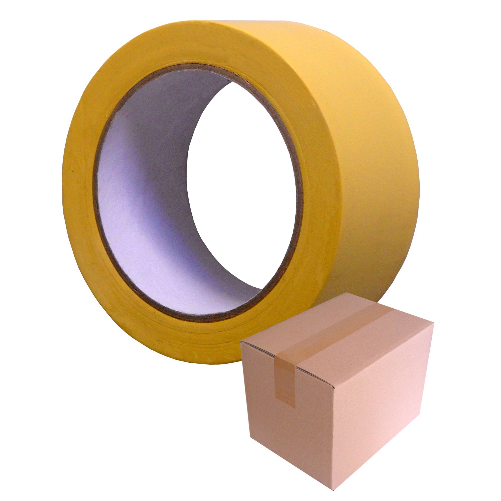 PVC-Band T005 Glatt 38 mm x 33 m gelb / Krt a 48 Rollen