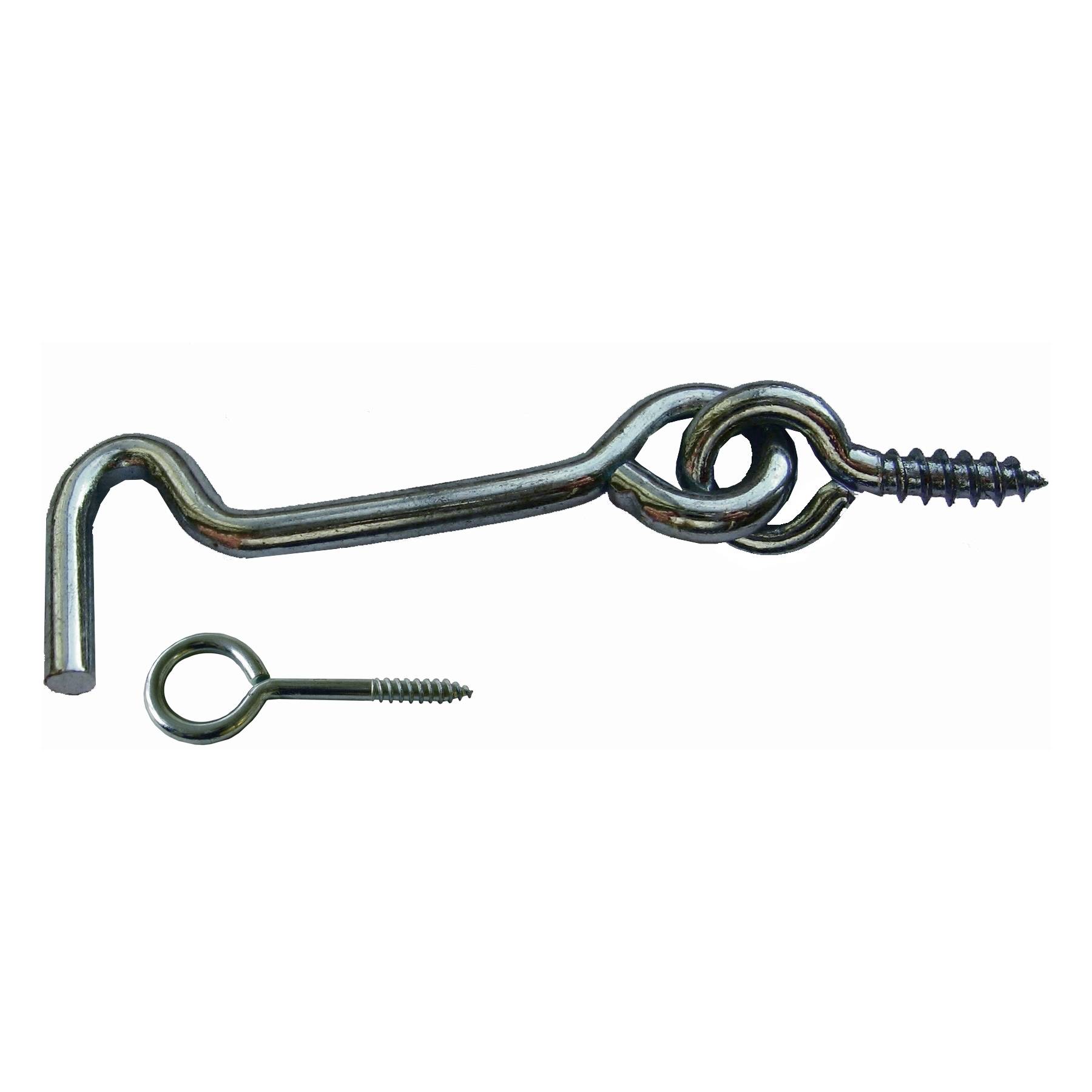 Sturmhaken mit Öse vz Ø 3,2 x 50 mm / Pck a 5 Stück