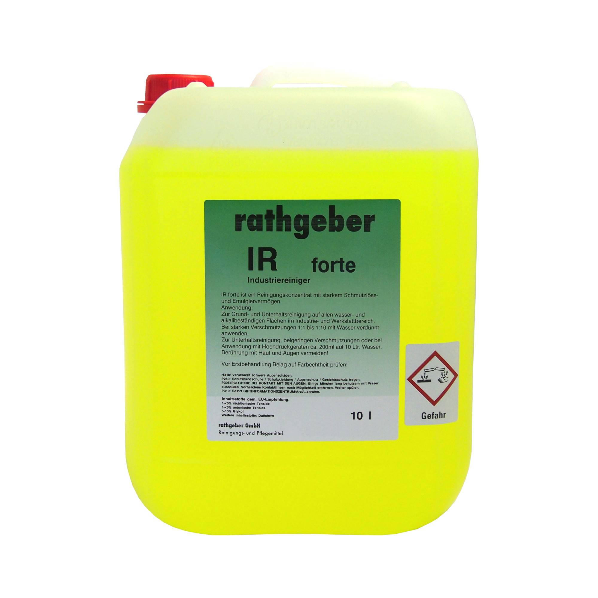 Reinigungskonzentrat 'IR Forte' / 10,0 l PE-Kanister