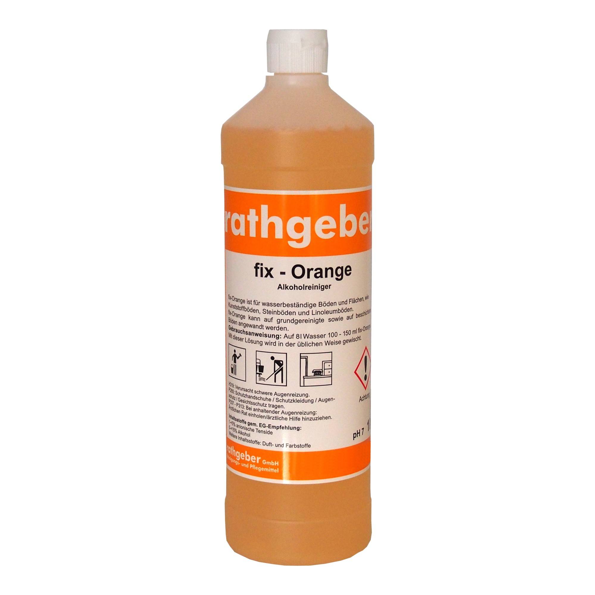 Alkoholreiniger 'fix-Orange' 1,0 L PET-Flasche