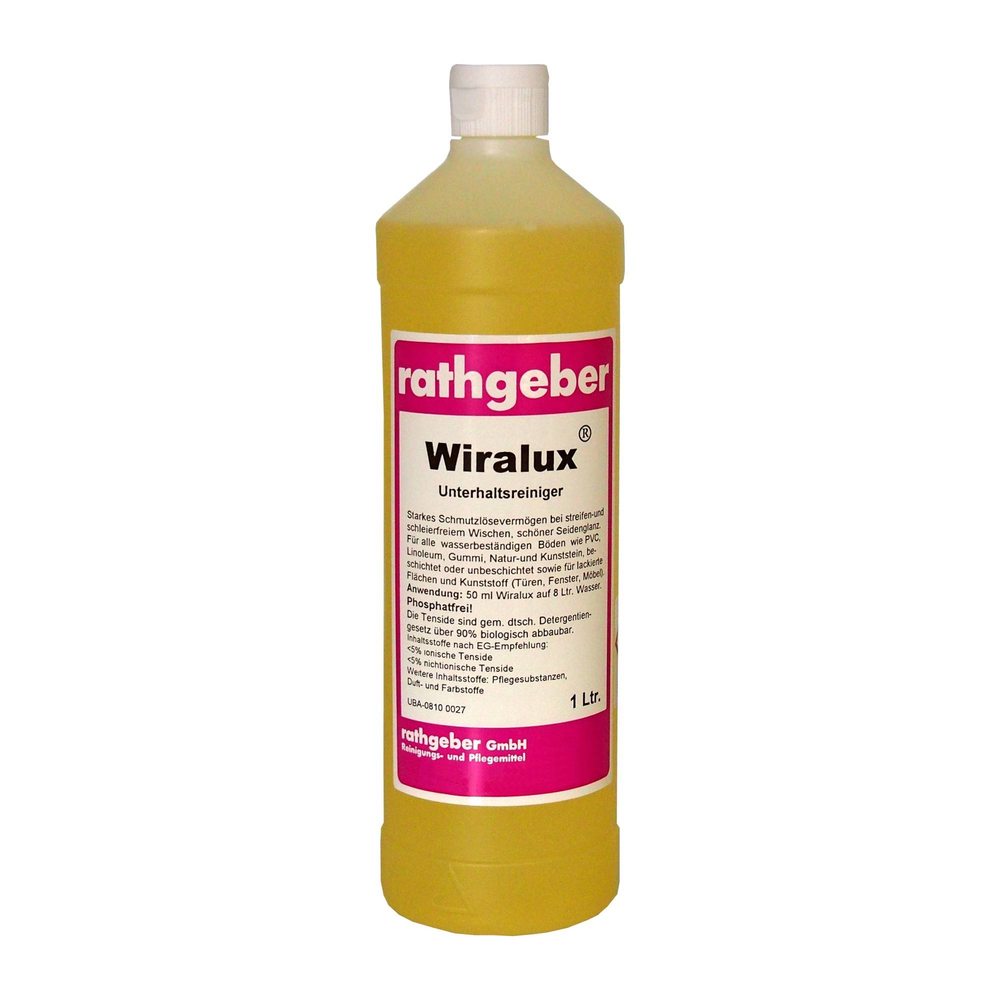 Unterhaltsreiniger 'Wiralux©' 1,0 L PET-Flasche