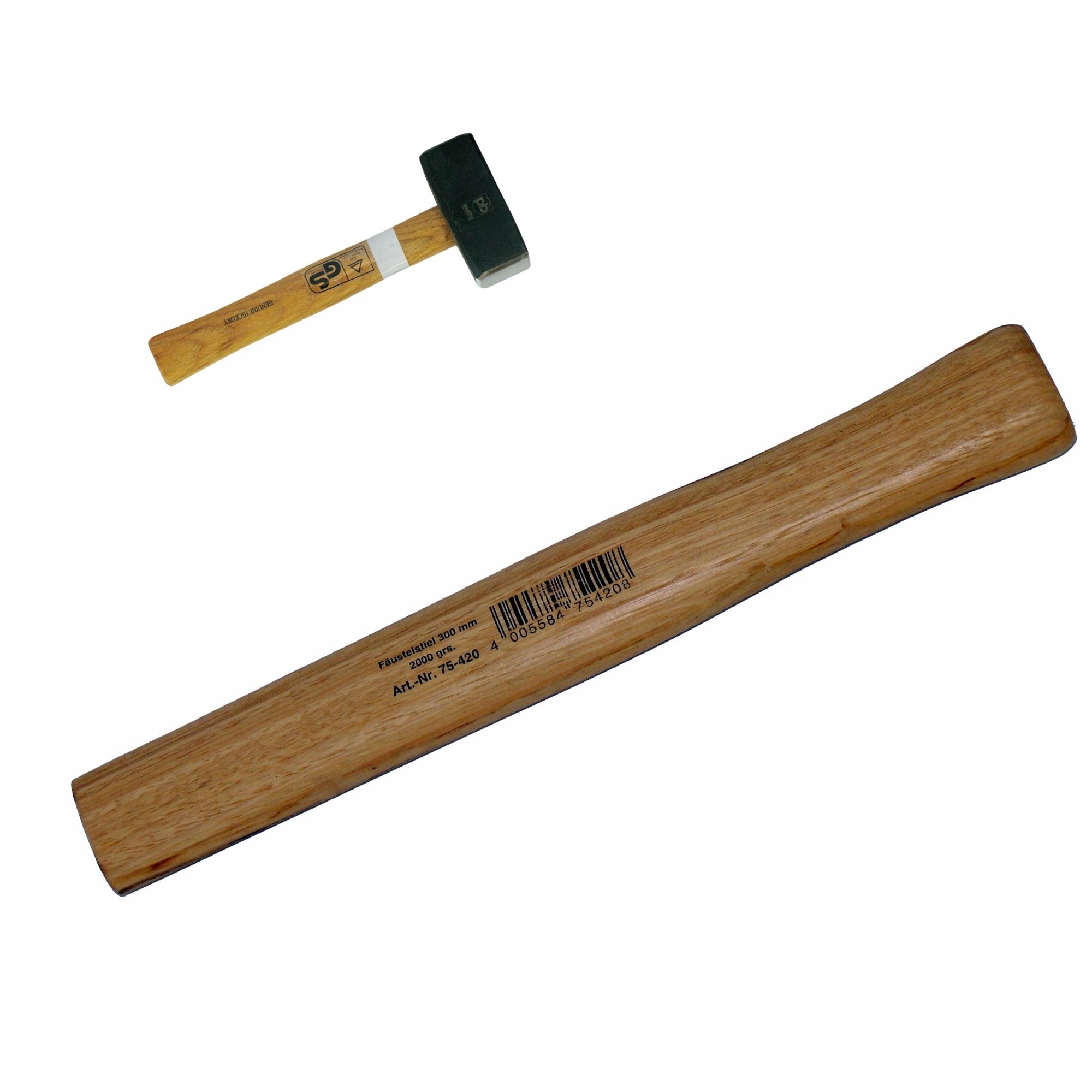 Fäustelstiel 260 mm, geschweifte Ausführung