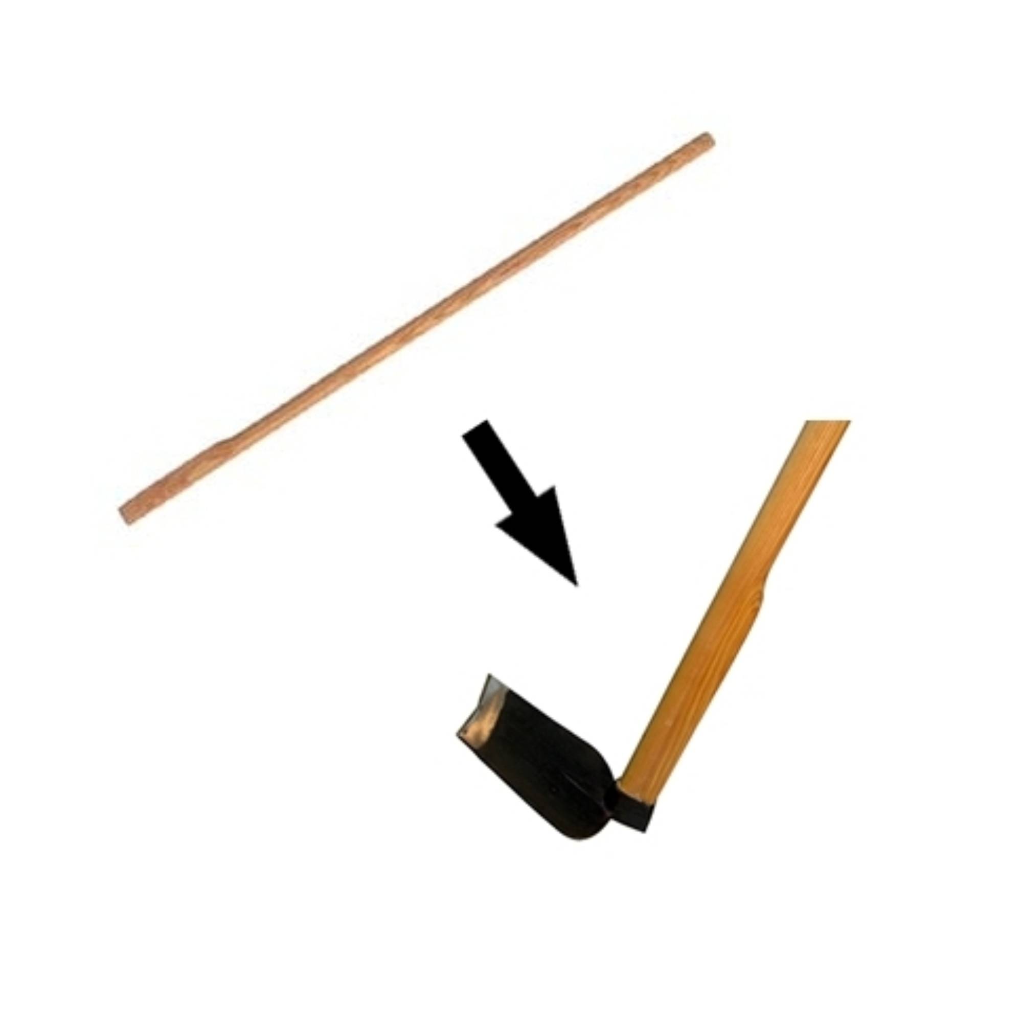 Hauenstiel 1350 mm, kantig - großes Auge