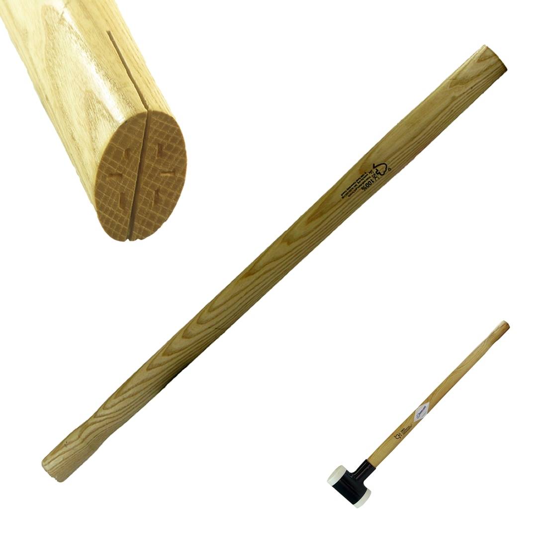 Schonhammer-Stiel 800 mm, Esche