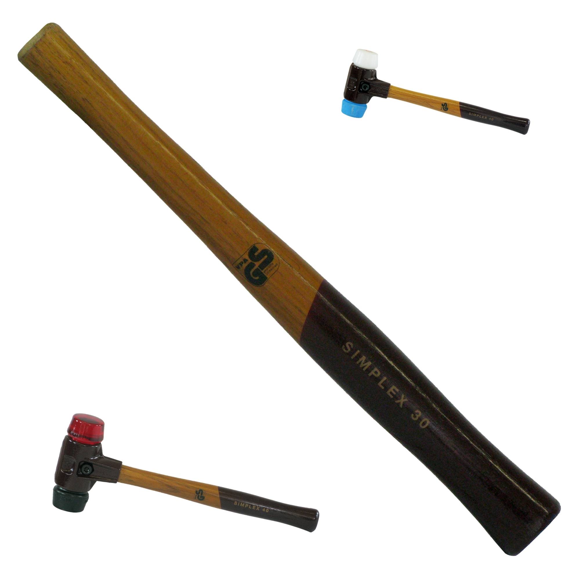 Schonhammer-Stiel für 'Simplex' mit Schlageinsatz Ø 30 mm