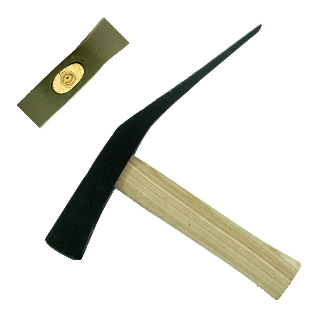 Pflasterhammer 1,00 kg, Rheinische Form