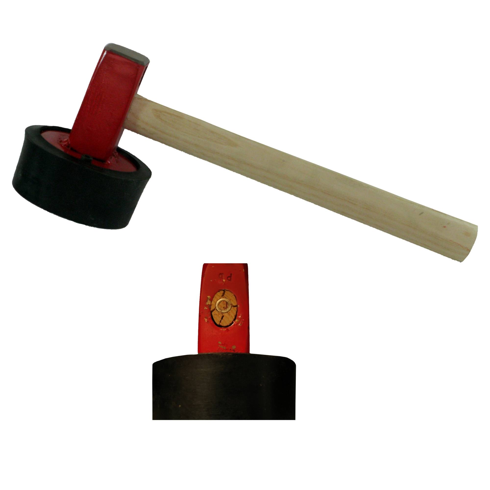 Plattenhammer 'PB' 1,00 kg rund, geschraubter Aufsatz