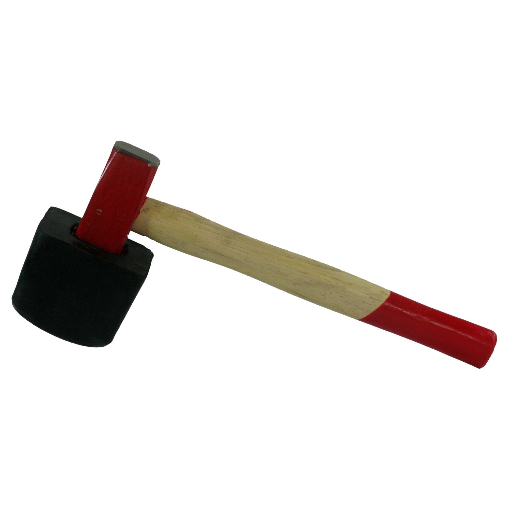 Plattenhammer 'PB' 1,25 kg Eckig, vulkanisierter Aufsatz